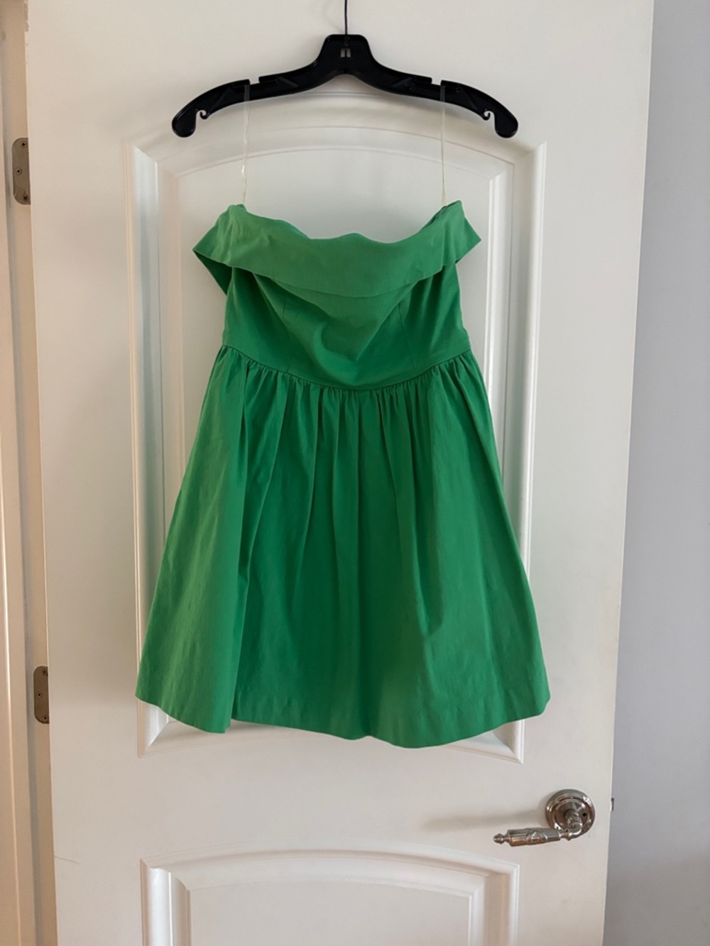 Green mini dress
